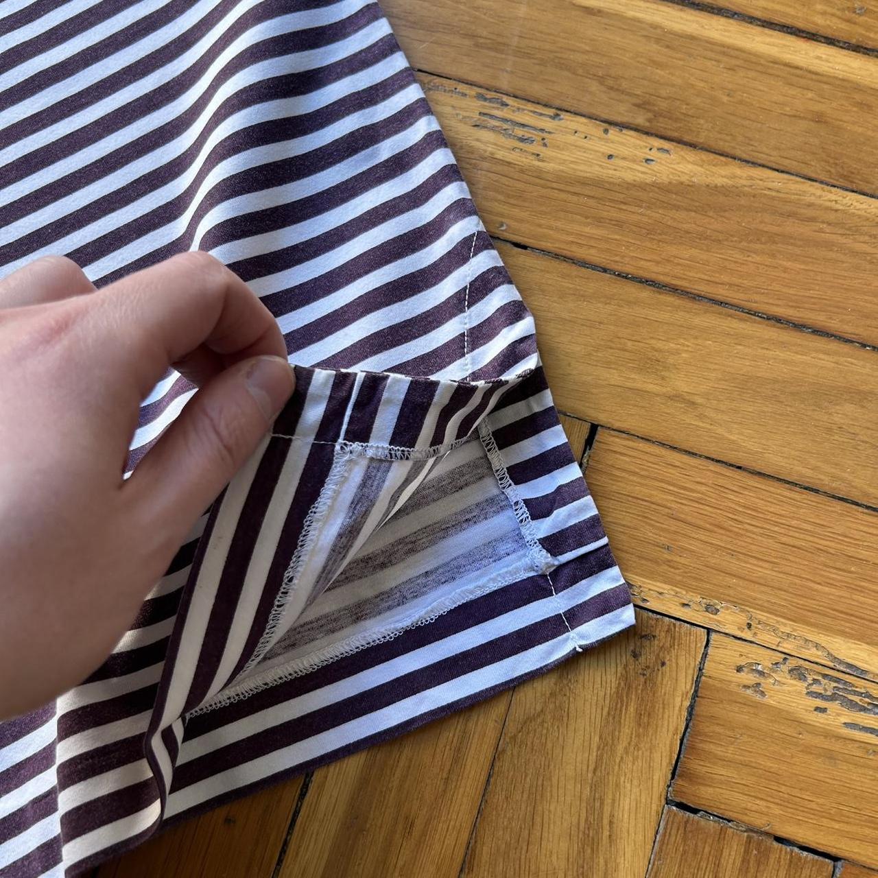 1980s Stone Island Mako Cotton Striped T Shirt XXL