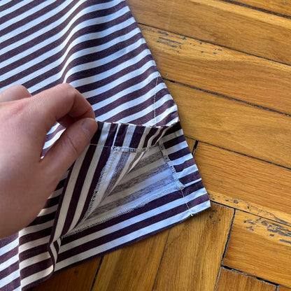 1980s Stone Island Mako Cotton Striped T Shirt XXL