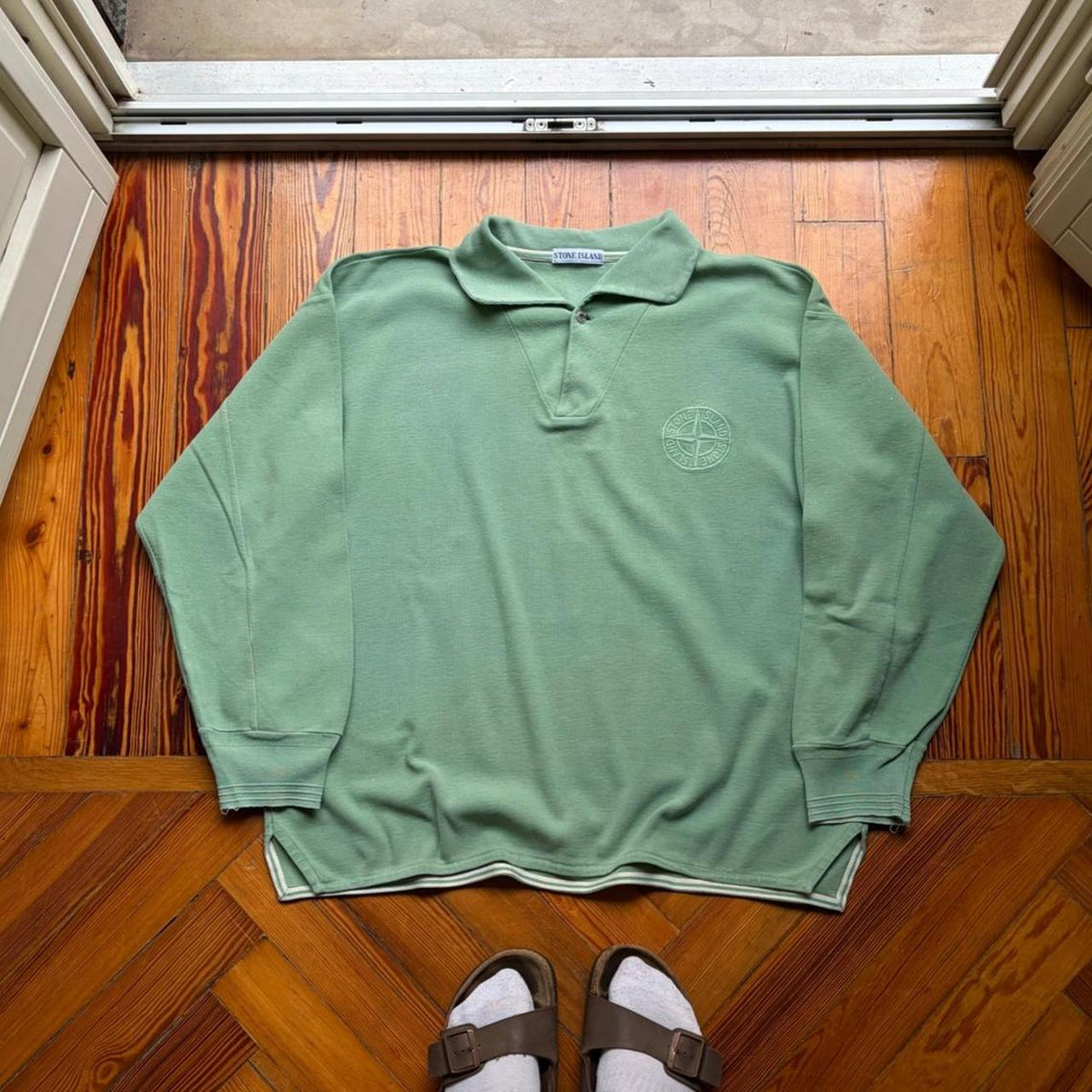 1990s Stone Island Sweatshirt Green XL