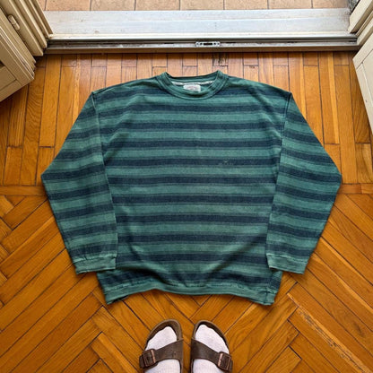 1990s Armani Jeans Striped Sweatshirt L