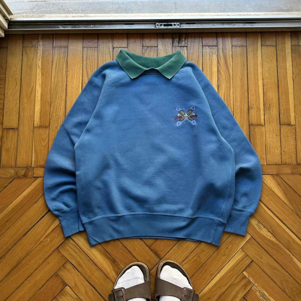 1980s Best Company Sweatshirt Blue XS