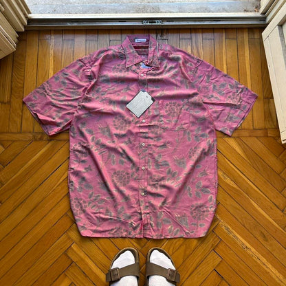 1980s BNWT Boneville Floral Shirt Pink L