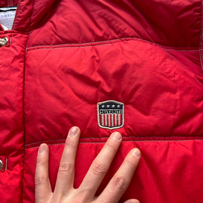 1990s Taverniti Puffer Jacket Red XL