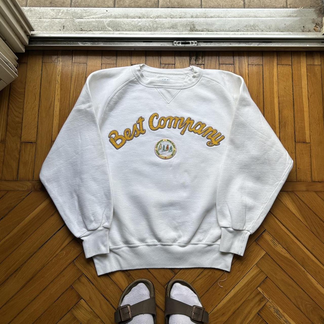 1980s Best Company Sweatshirt White L