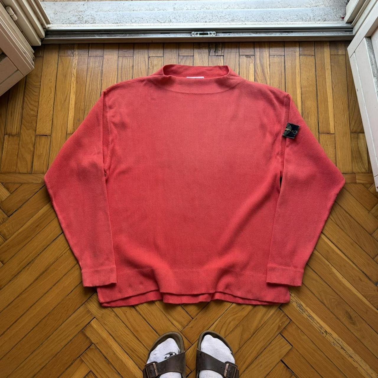 1980s Stone Island Sweatshirt Red L