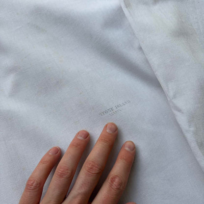 1980s Stone Island Marina Shirt White DAMAGED XL
