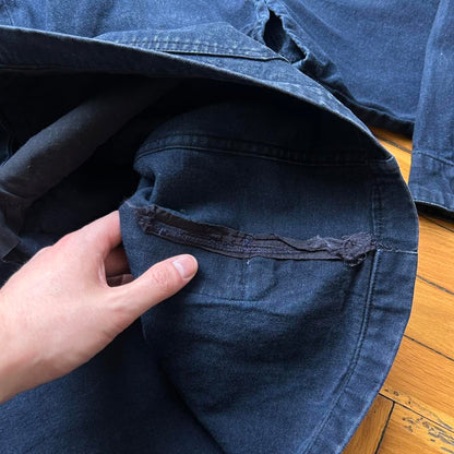 1987 Stone Island Script Carpenter Jacket Navy XL