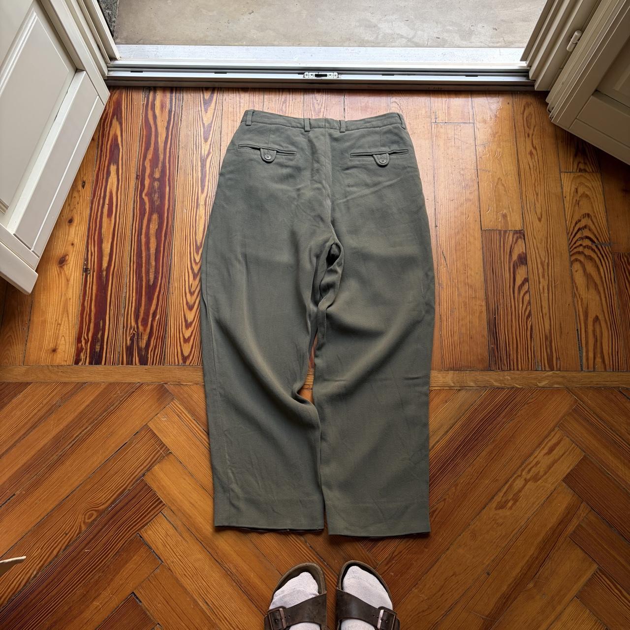 1990s Emporio Armani Trousers Khaki 30W 28L