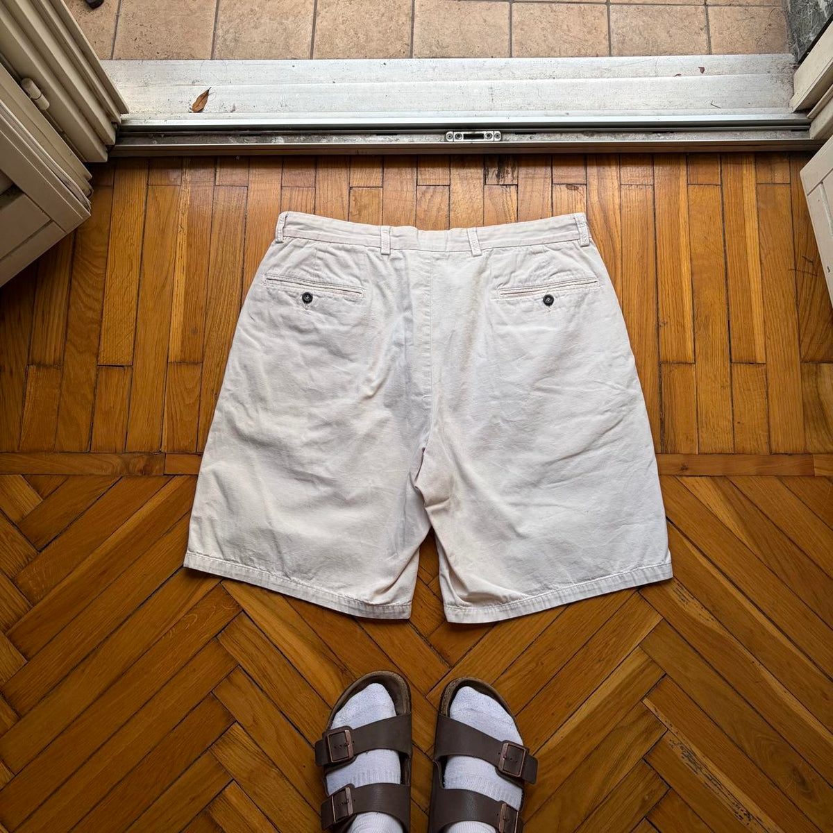 1980s CP Company Shorts Cream 36W