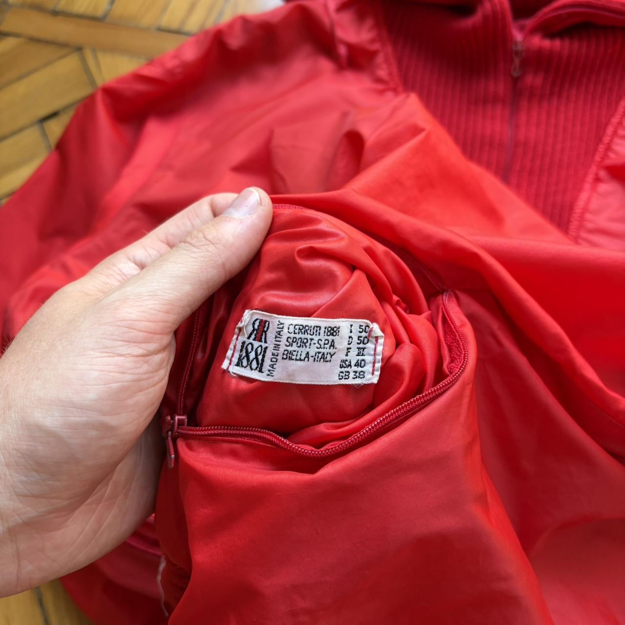 1980s Cerruti 1881 Pullover Jacket Red M