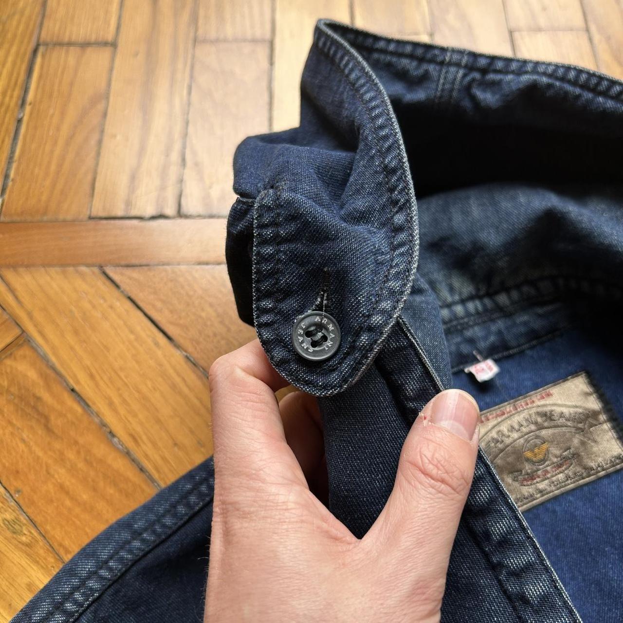 1990s Armani Jeans Mariner Denim Jacket L