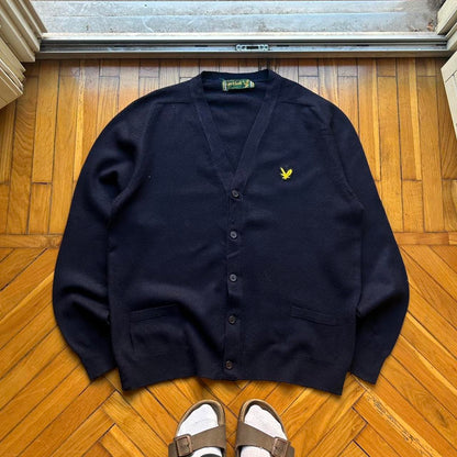 1990s Lyle & Scott Lambswool Knitted Cardigan L