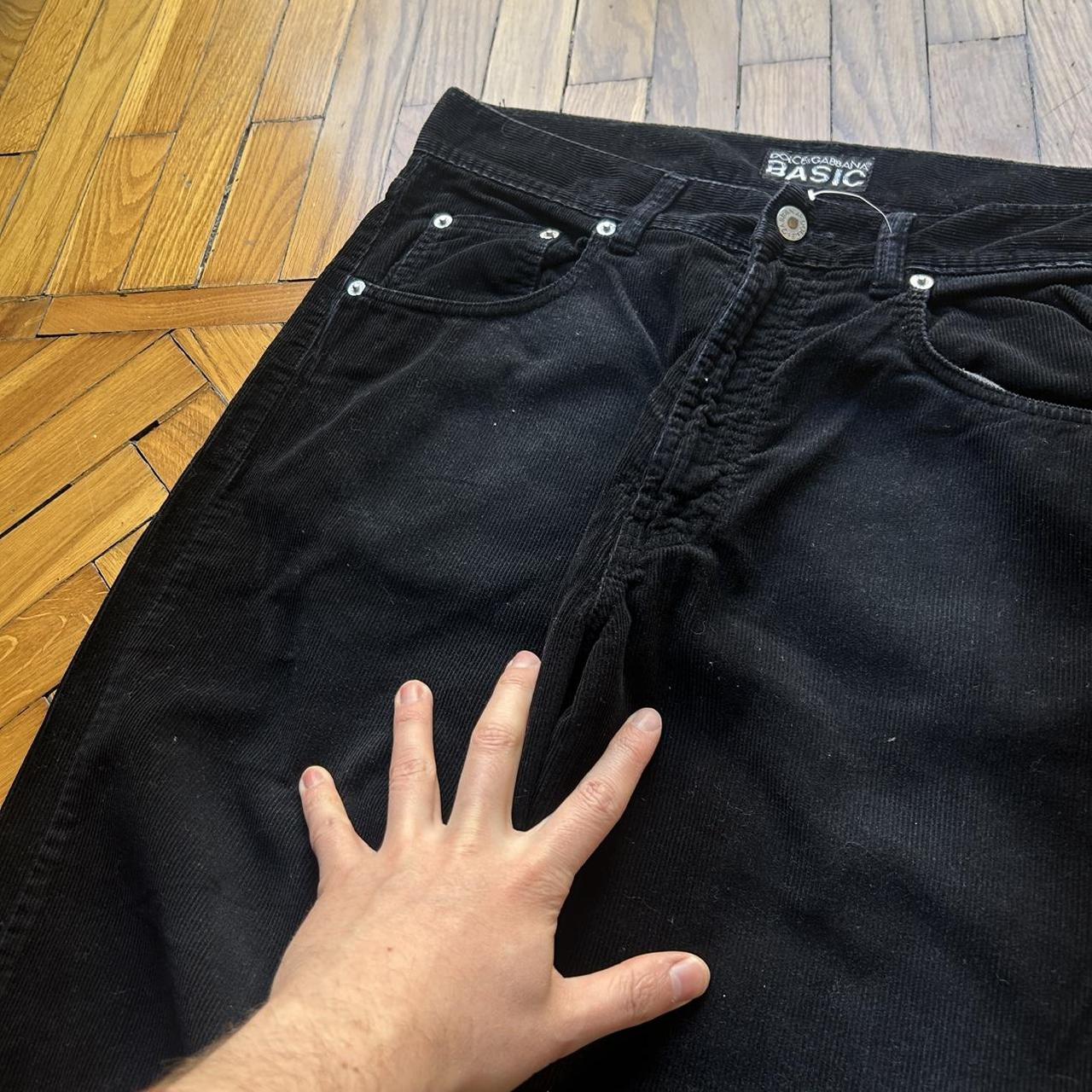 1990s Dolce & Gabbana Corduroy Trousers 34W 34L