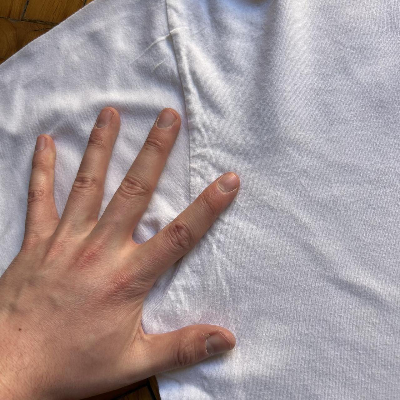 1990s Armani Jeans Graphic T Shirt White L