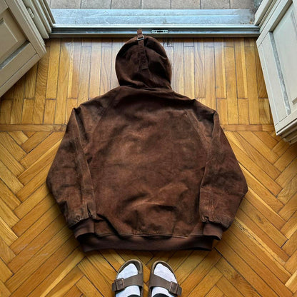 1990s Chevignon Suede Jacket Brown XL