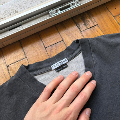 2000s Stone Island LS T Shirt Grey M