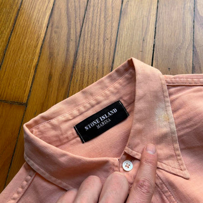 1980s Stone Island Marina Shirt Orange L