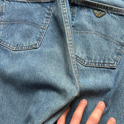 1990s Armani Jeans Blue 32W 30L