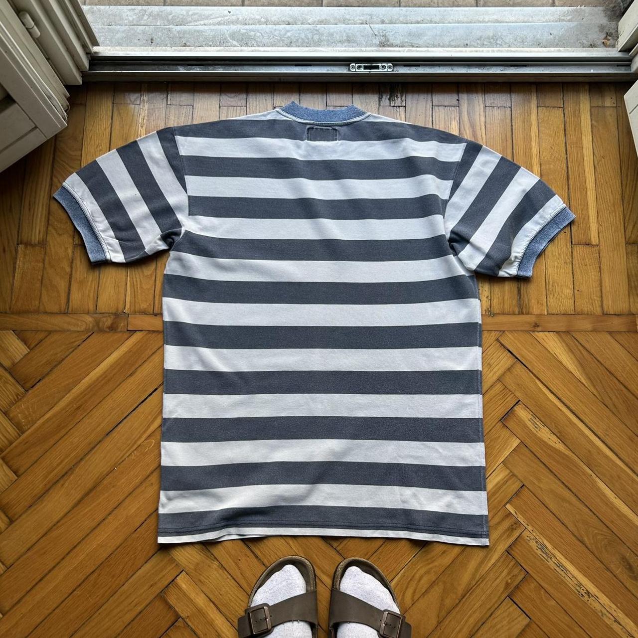 1990s Armani Jeans Striped T Shirt M