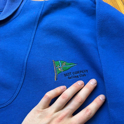 1980s Best Company Sailing Sweatshirt Blue M