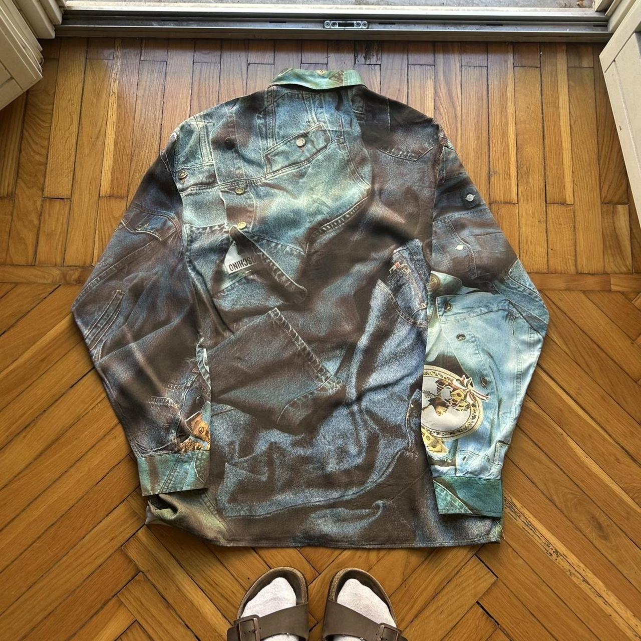 1990s Moschino Jeans Print Shirt XL
