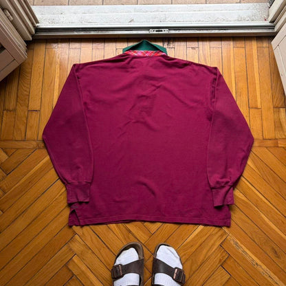 1990s Best Company LS Polo Shirt L