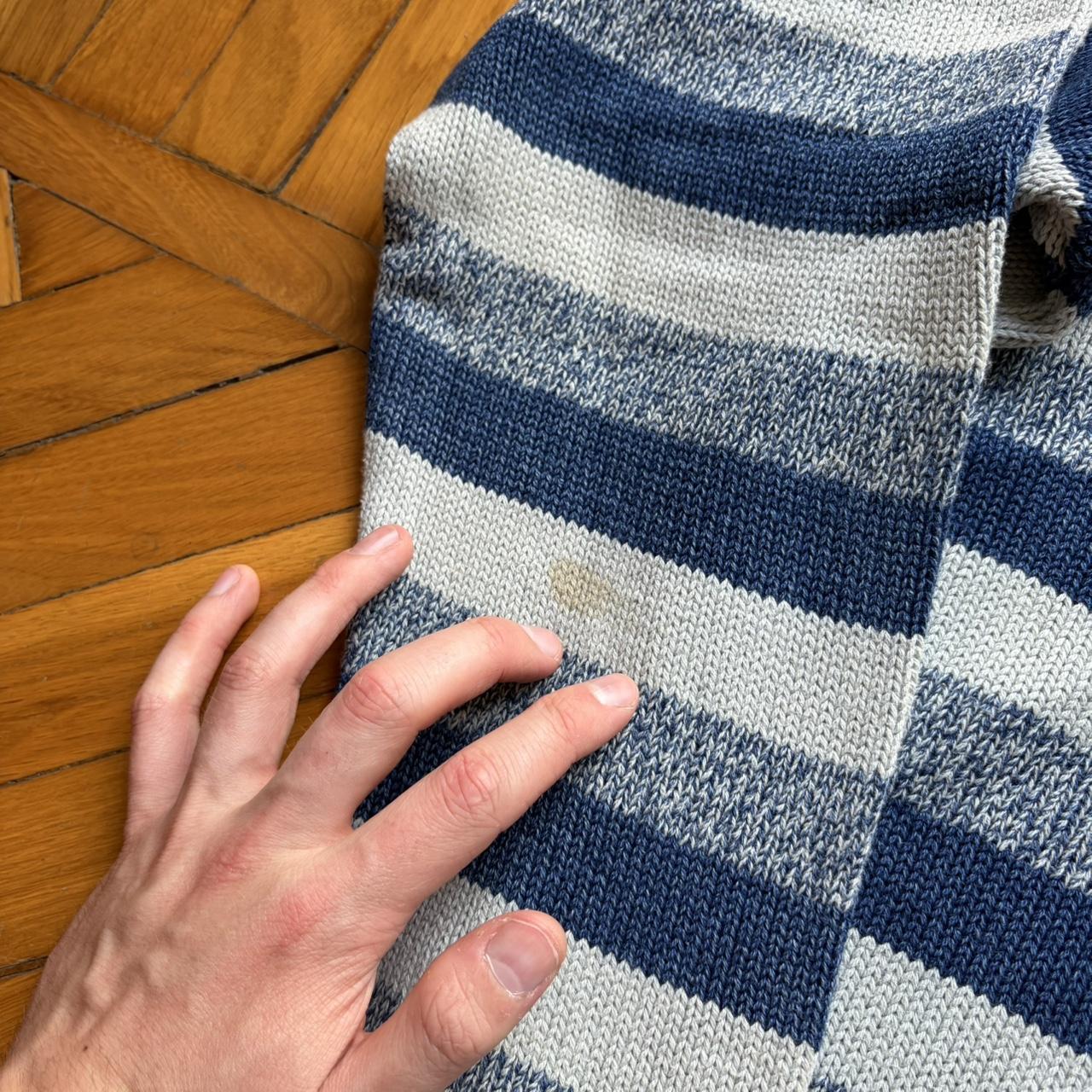 1990s Armani Jeans Striped Knitted Jumper L