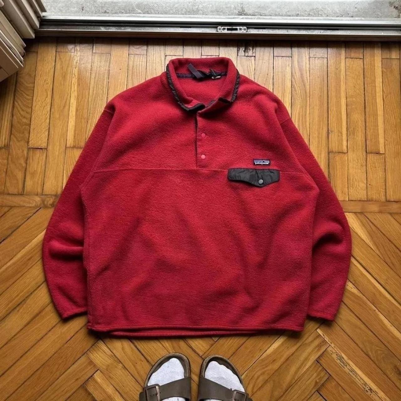 1990s Patagonia Synchilla Fleece Red L
