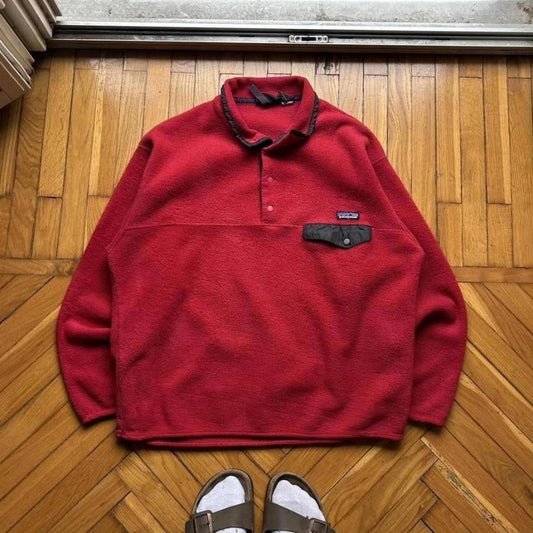 1990s Patagonia Synchilla Fleece Red L
