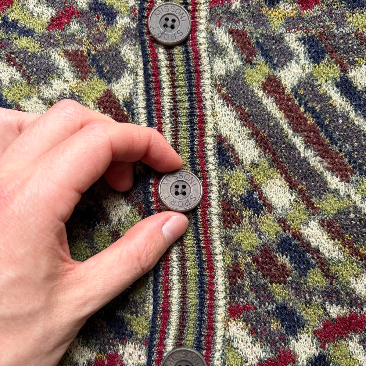 1990s Missoni Sport Knitted Cardigan XL
