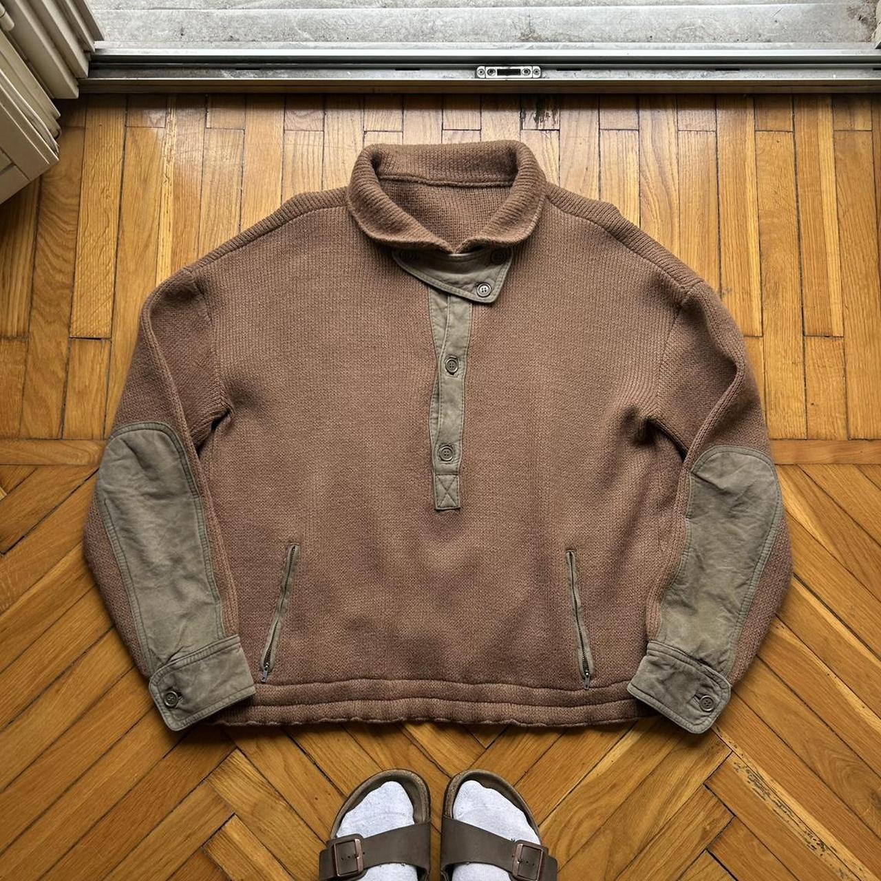 1980s Giorgio Armani Knitted Jumper Brown M