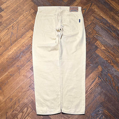 1990s Sergio Tacchini Trousers Yellow 32W 28L