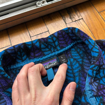 1990s Patagonia Leaves Fleece L