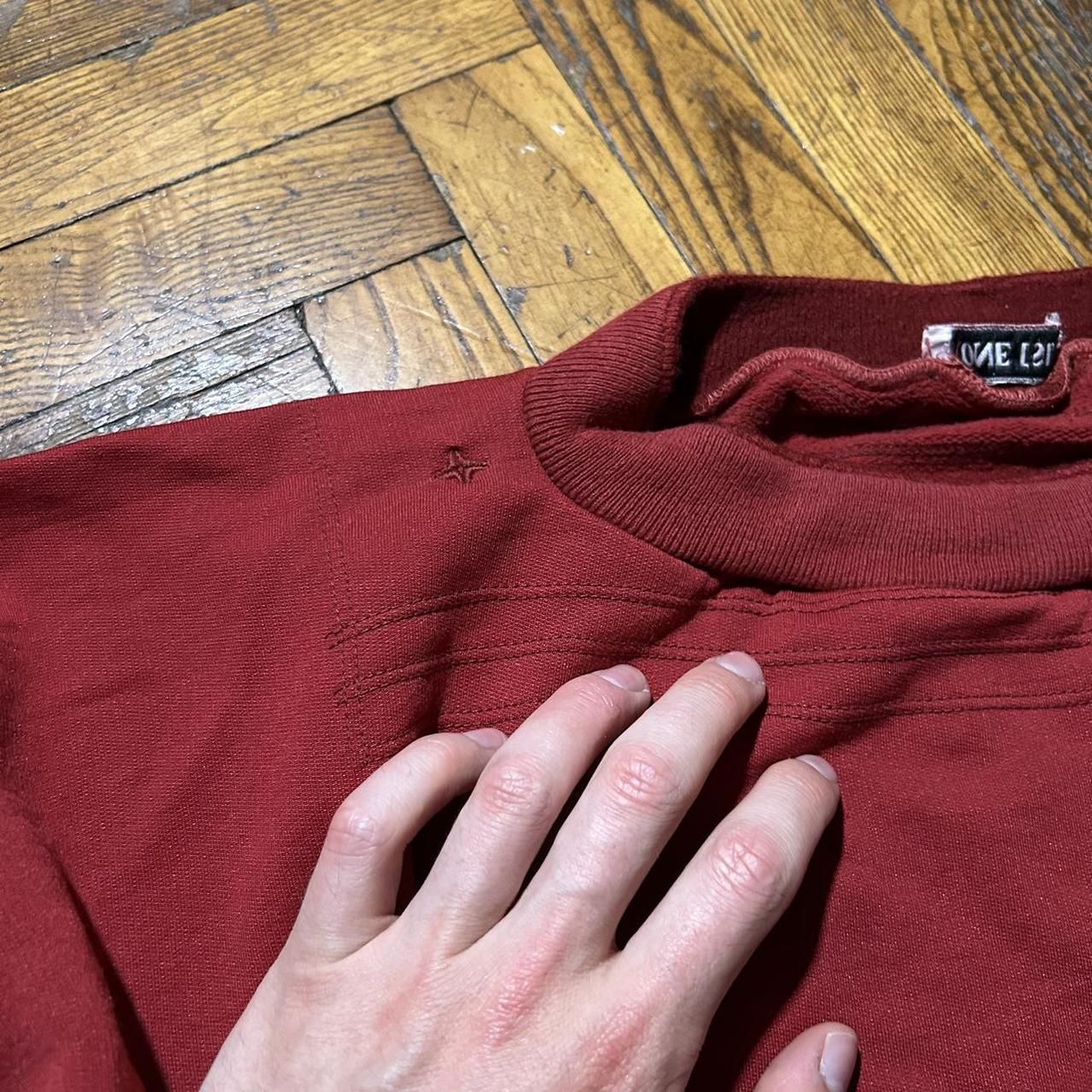 1980s Stone Island Sweatshirt Red XL