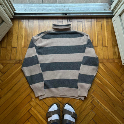 1980s Emporio Armani Roll Neck Knitted Jumper L