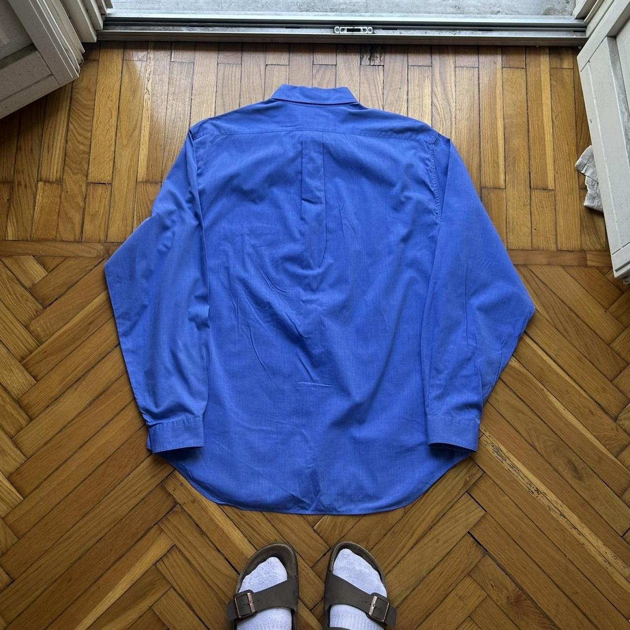 1990s Emporio Armani Shirt Blue XL