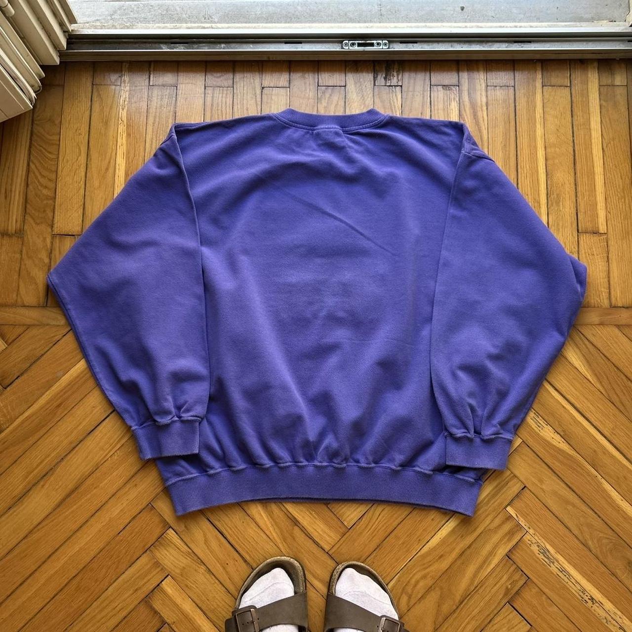 1990s Lacoste Golf Sweatshirt Purple XXL