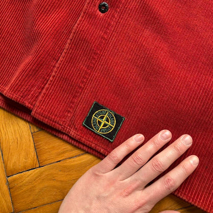 1991 Stone Island Jumbo Cord Shirt XL