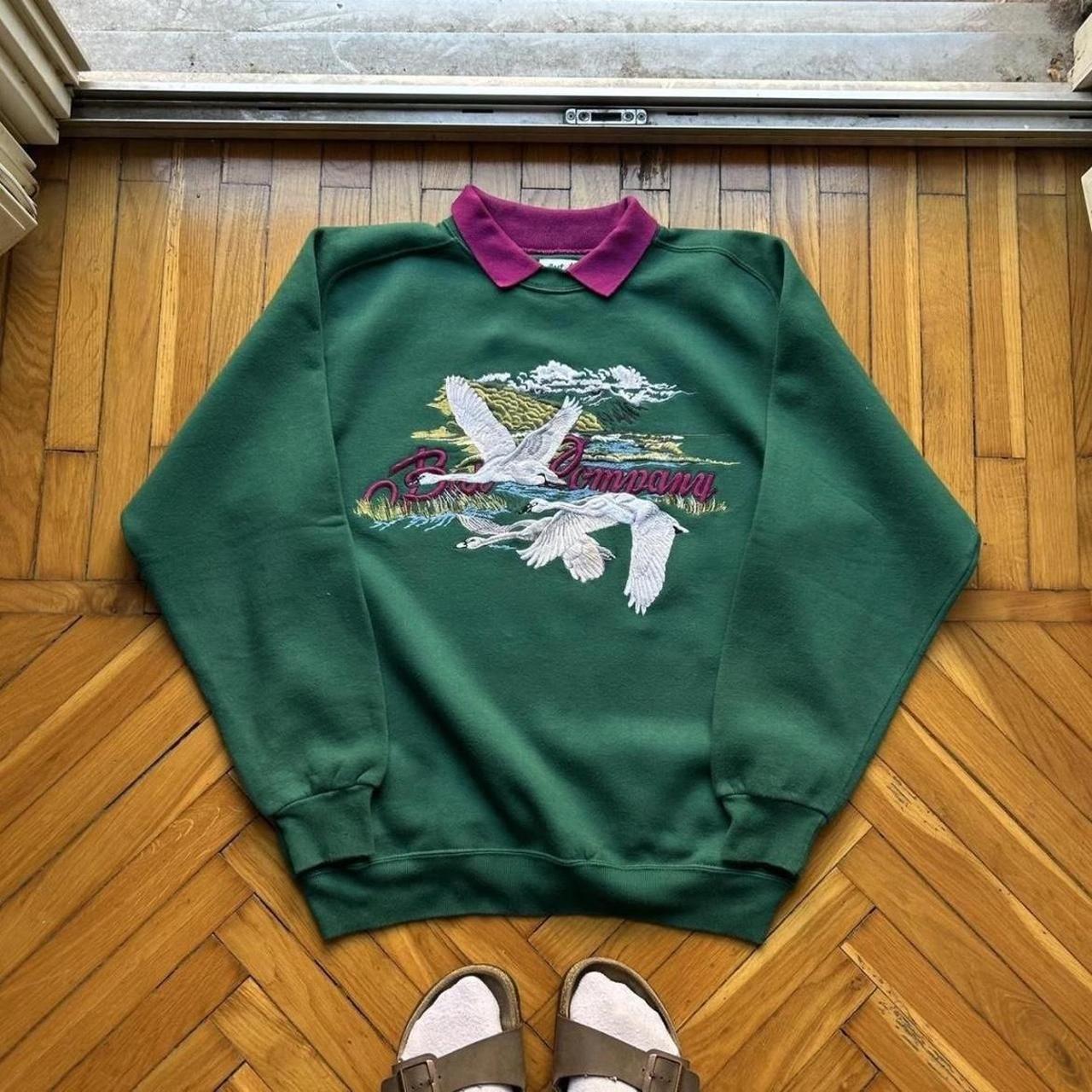 1980s Best Company Sweatshirt Green M