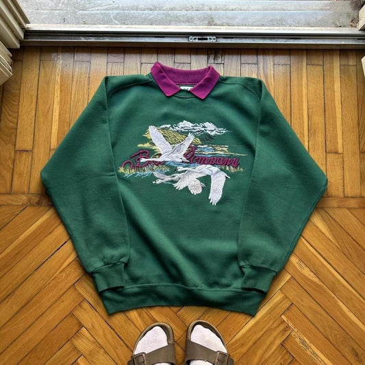 1980s Best Company Sweatshirt Green M