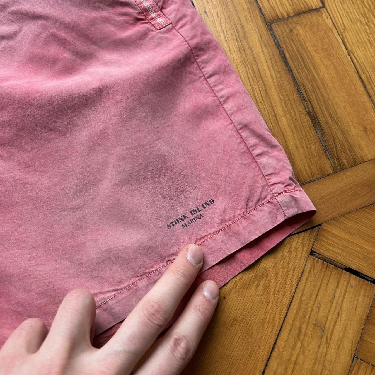 1980s Stone Island Marina Shorts Red 34W