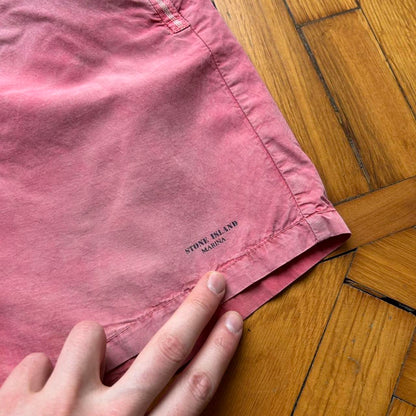 1980s Stone Island Marina Shorts Red 34W