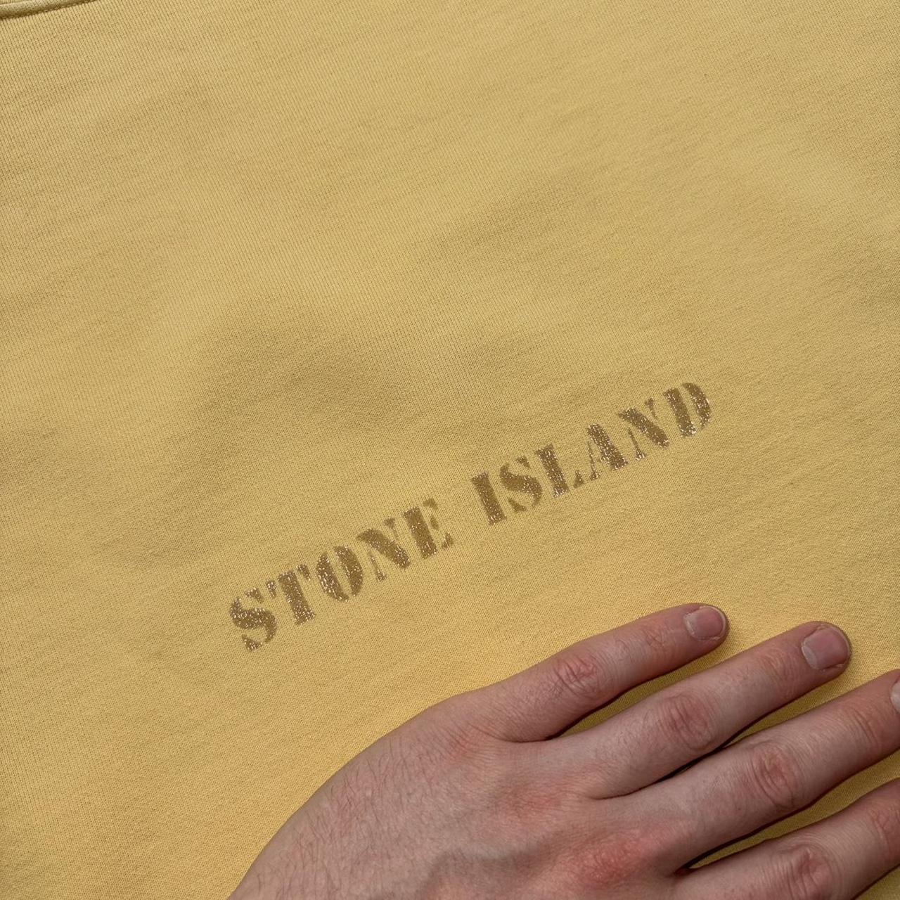 1990s Stone Island LS T Shirt Yellow L