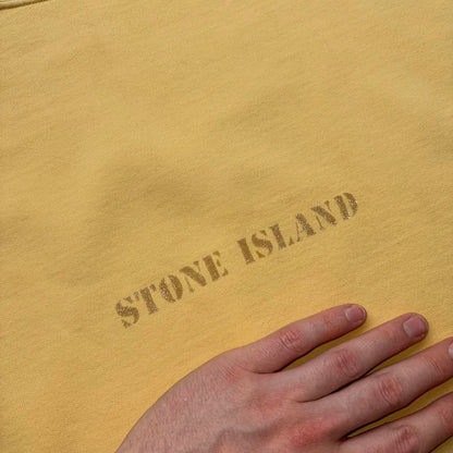 1990s Stone Island LS T Shirt Yellow L