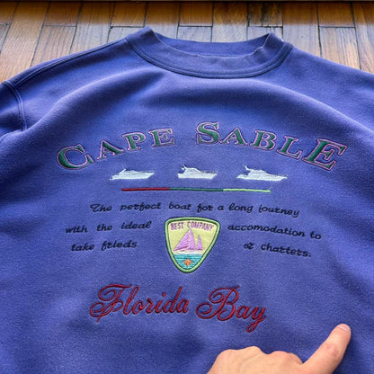 1990s Best Company Sweatshirt Blue M