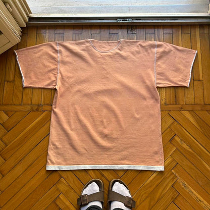 1980s Stone Island 'Isola Di Pietra' T Shirt Orange M