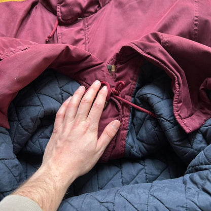 1990s Armani Jeans Quilted Parka Jacket XL