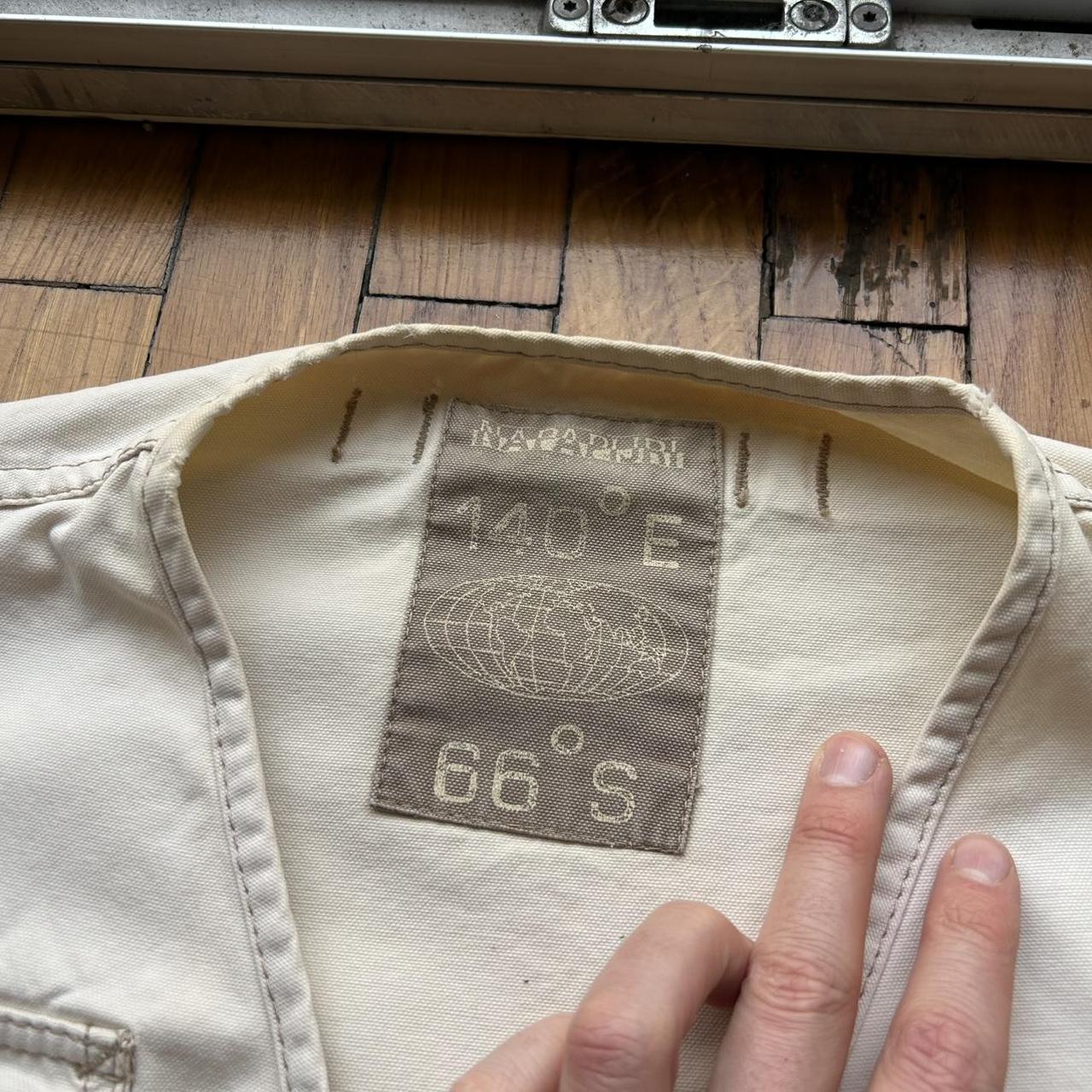 1990s Napapijri Utility Vest Cream L