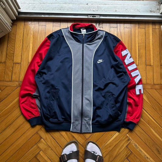 1990s Nike Track Jacket Navy L