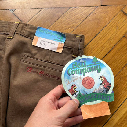 1980s Best Company Trousers Brown BNWT 26W 30L